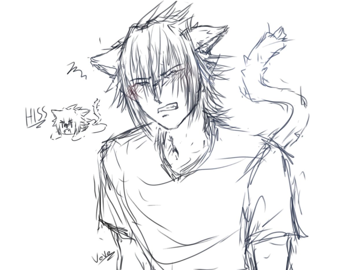 VenialXV's tweet photo. Wasn't it catboy day a couple days ago? Here's a catboy Noctis 🎣🐈❤️ https://t.co/9agcjapYiR