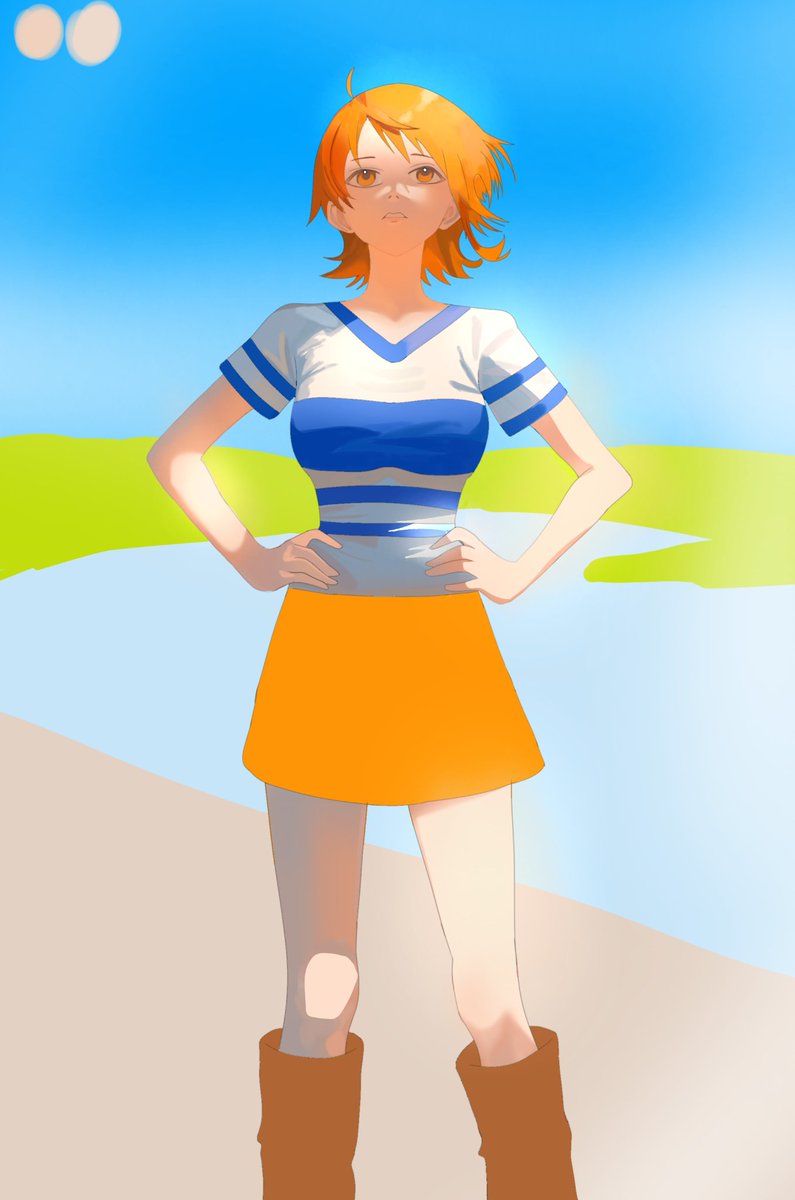 ZenithValtor's tweet photo. Trying out a new art style to replace my old one ❤️🍀 #artmoots #Vgen #commission #Artstyle #art #Nami https://t.co/pUVlV7Y1RF
