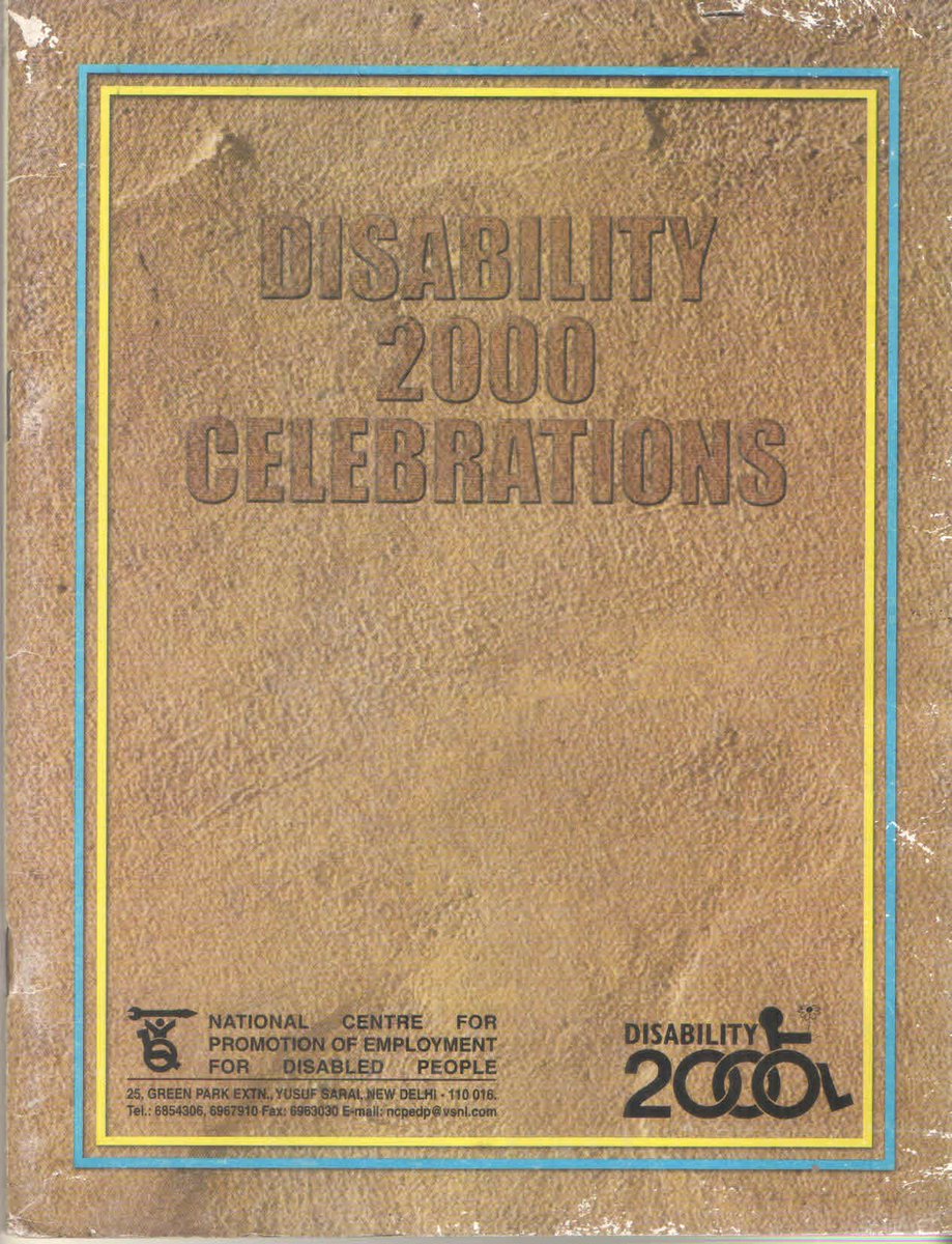 handicareindia's tweet photo. About 25 years ago, @ncpedp_india organised pan-India “Disability 2000 Celebrations” with the support of the newly formed 'National Disability Network'.
We were proud to be one of the NDN's founding members—an important chapter in India’s disability rights movement.
#Disability https://t.co/JXjlTeez7q