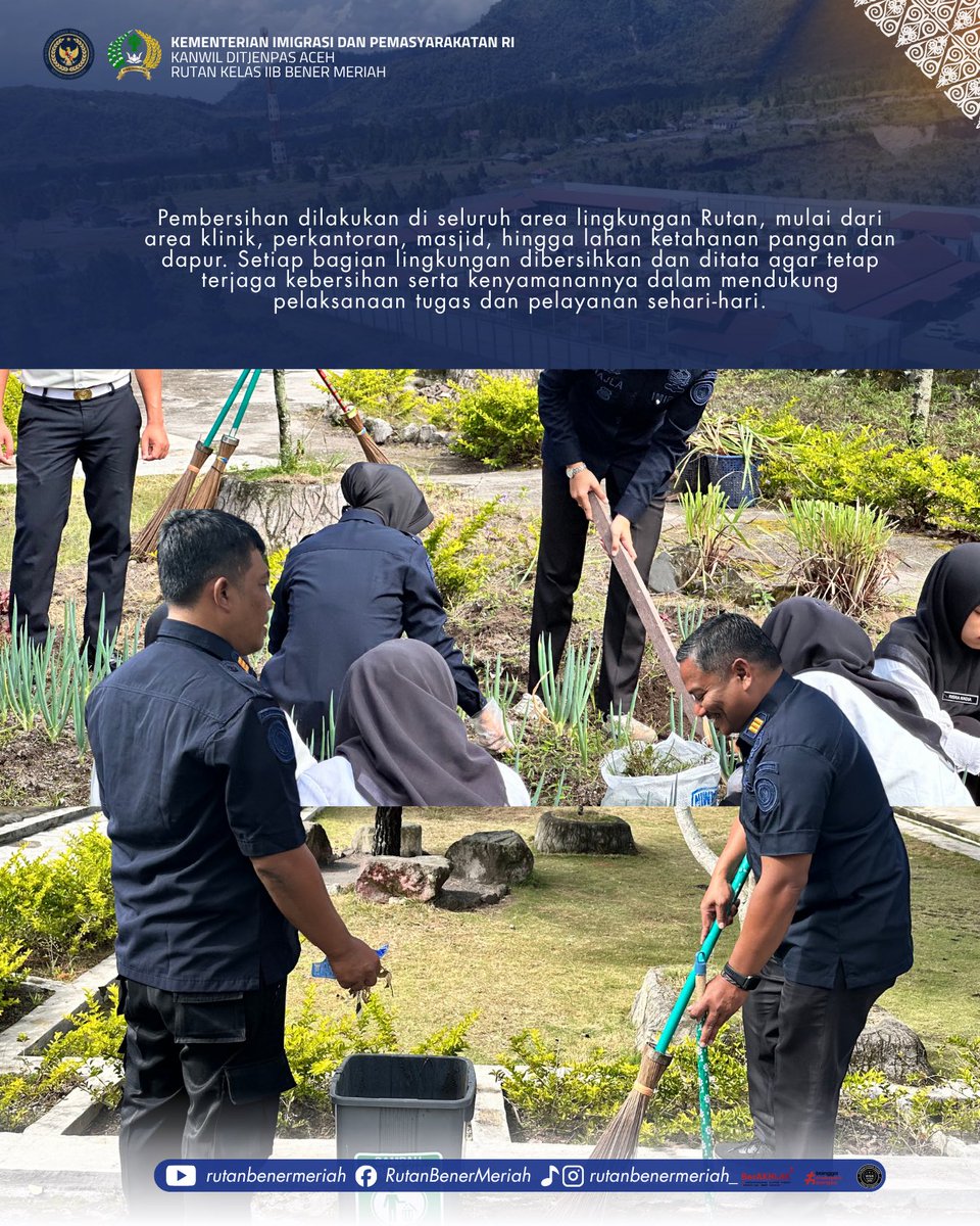 rutanbm's tweet photo. Rutan Bener Meriah Gelar Aksi Bersih Merdeka Sambut HUT ke-81 RI

#kemenimipas 
#ditjenpas 
#pemasyarakatan 
#ditjenpasaceh https://t.co/EQfYyt9VQs