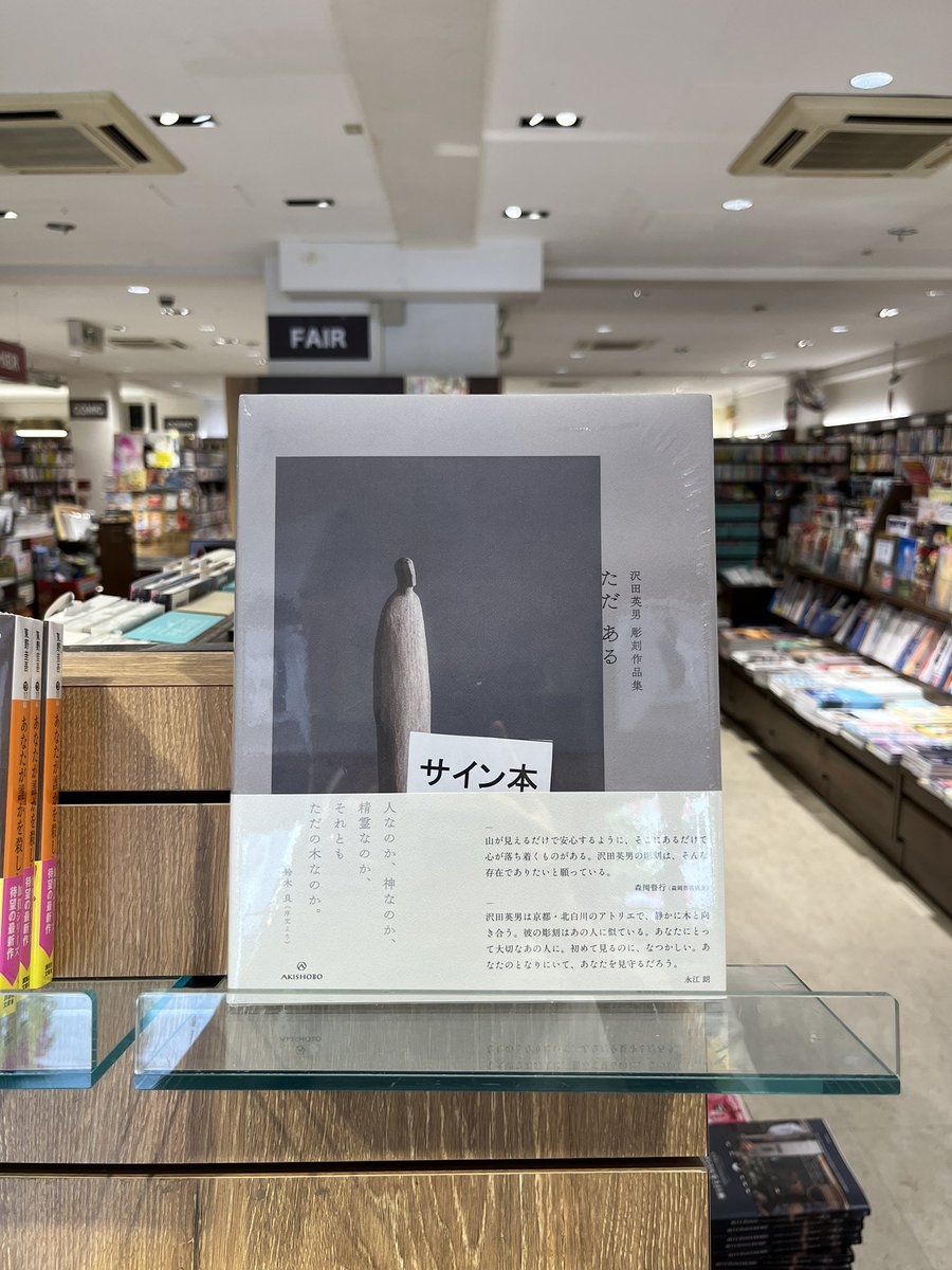 沢田英男作品集『ただ ある』、ぼちぼち書店さんにも並び始めたよう