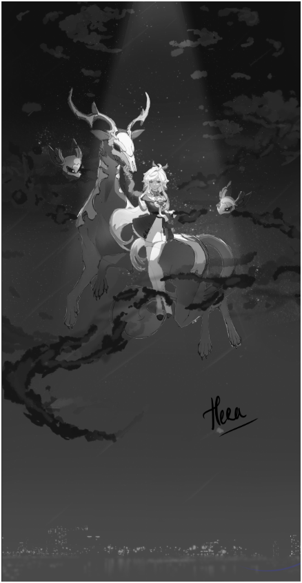 Yeyue_1622's tweet photo. W.I.P
Couldn't wait for the full render, so I'm dropping the monochrome sketch first!
 #Strinova #ストリノヴ #卡拉彼丘 #Nora https://t.co/7ysgWmrJdg