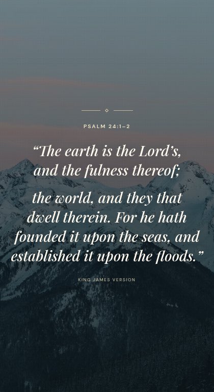 belkysfaus's tweet photo. The Earth is the Lord’s! https://t.co/le8g8Y8a7S