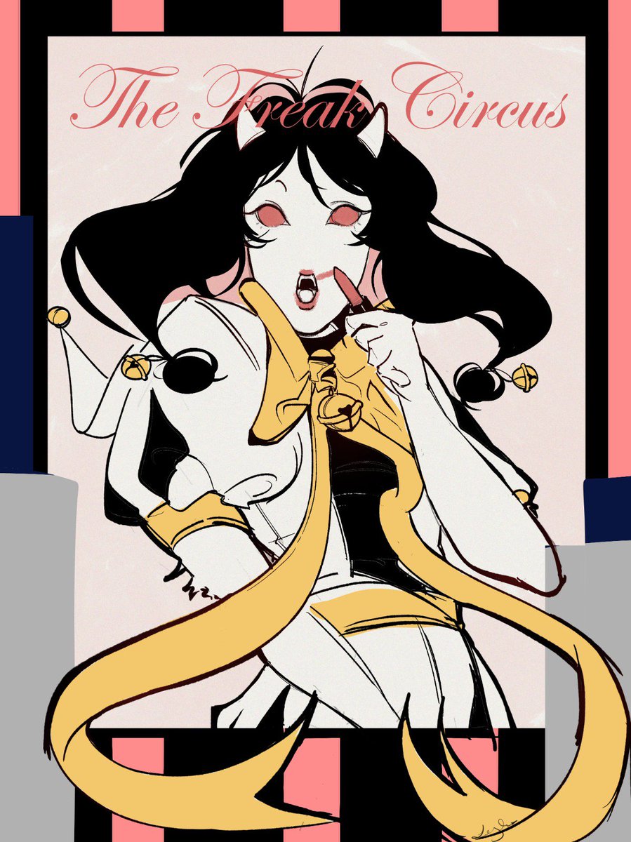 Leyla_S_C's tweet photo. Sometimes I regret drawing the lineart over the sketch. #tfc #thefreakcircus #Columbina #Harlequin https://t.co/7KeZBJ08jL
