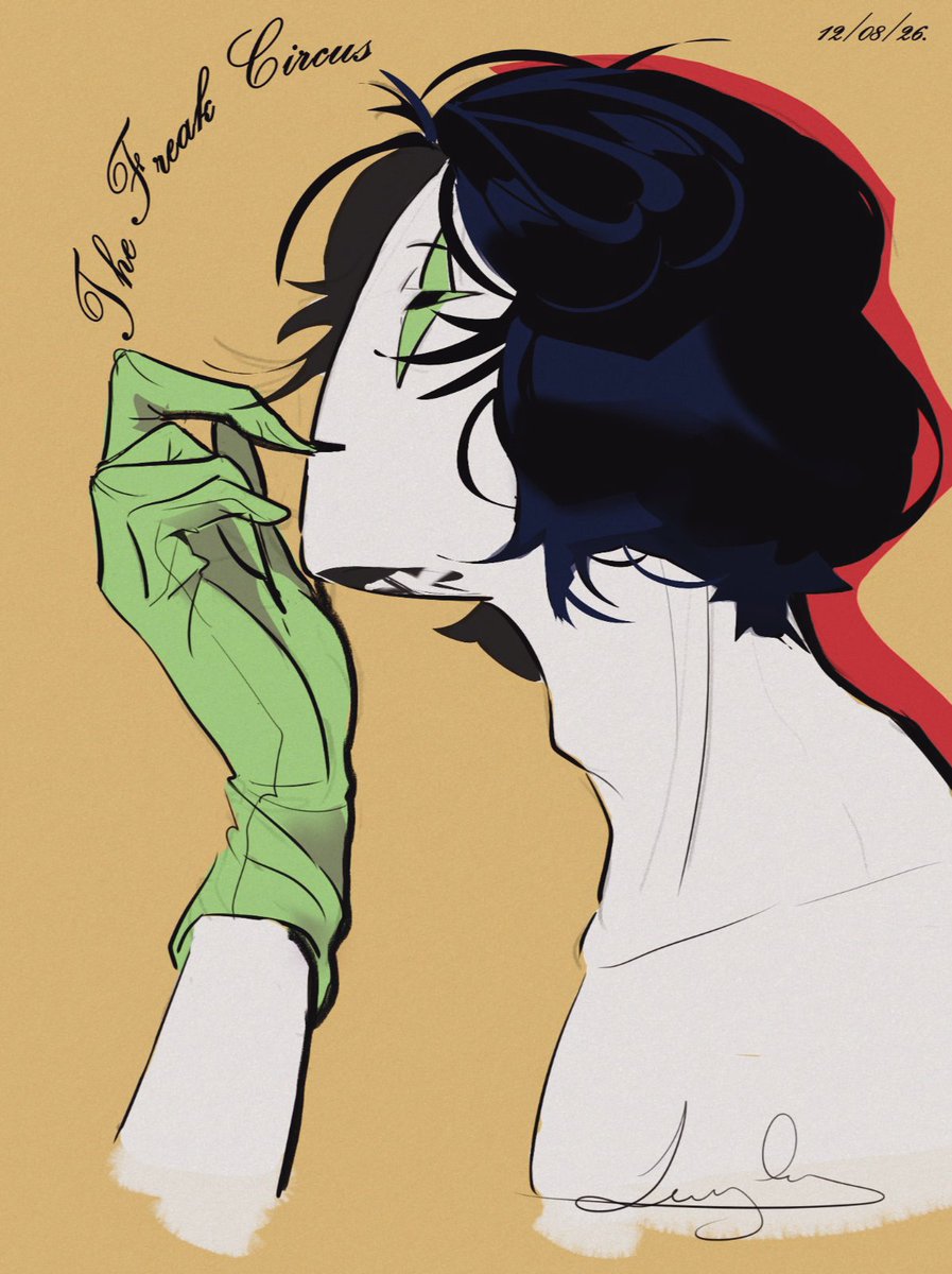 Leyla_S_C's tweet photo. Sometimes I regret drawing the lineart over the sketch. #tfc #thefreakcircus #Columbina #Harlequin https://t.co/7KeZBJ08jL