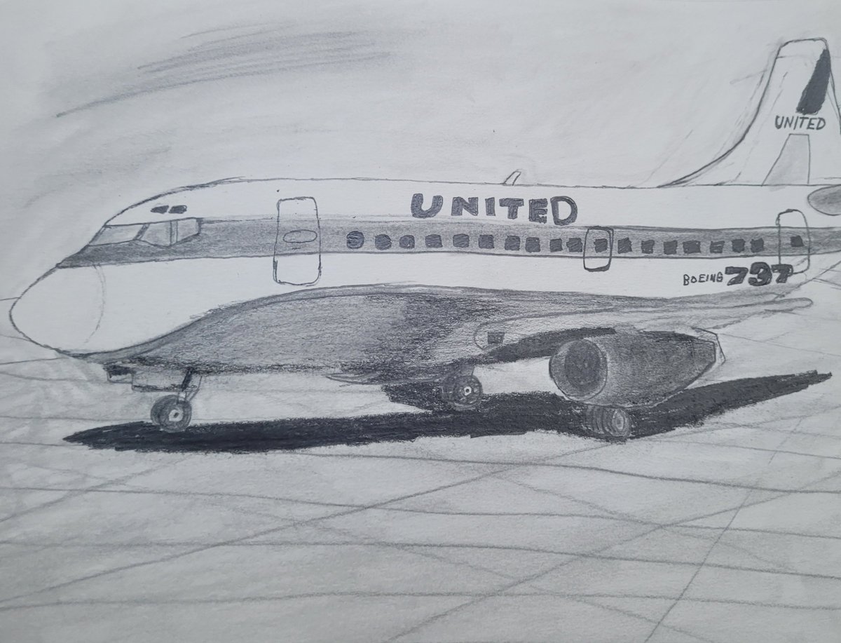 Jraco16's tweet photo. Boeing 737 with the old livery United Airlines https://t.co/tHH24nLGok