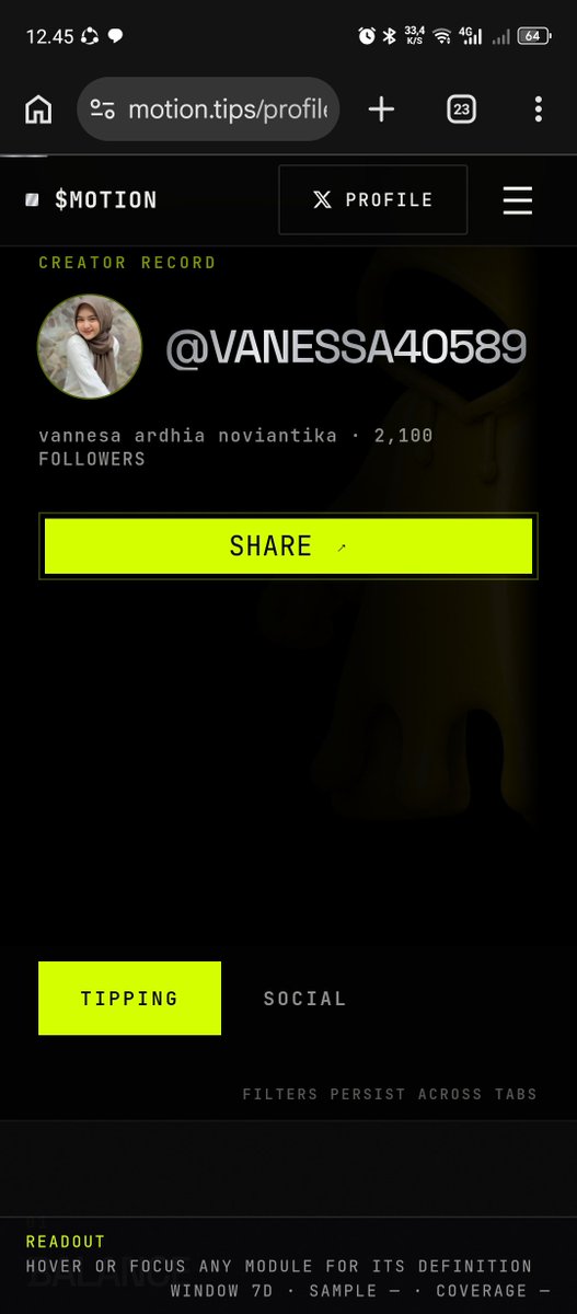 vanessa40589's tweet photo. Jangan lupa sering berinteraksi like+reply ya $MOTION @motiontip https://t.co/Vqb6cfs3xk