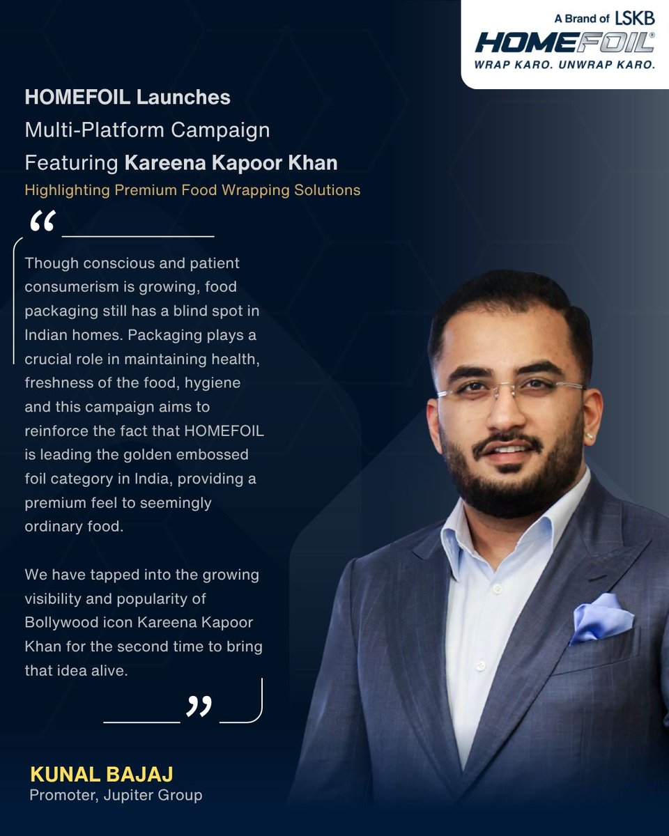 LskbFoils's tweet photo. Leadership in aluminium foil is more than scale. It’s about raising quality standards, enabling informed choices &amp; building greater trust in food wrapping. LSKB Aluminium Foils and HOMEFOIL are taking this conversation forward.

#LSKBAluminiumFoils #HOMEFOIL #AluminiumFoil https://t.co/wbS2bdlToc