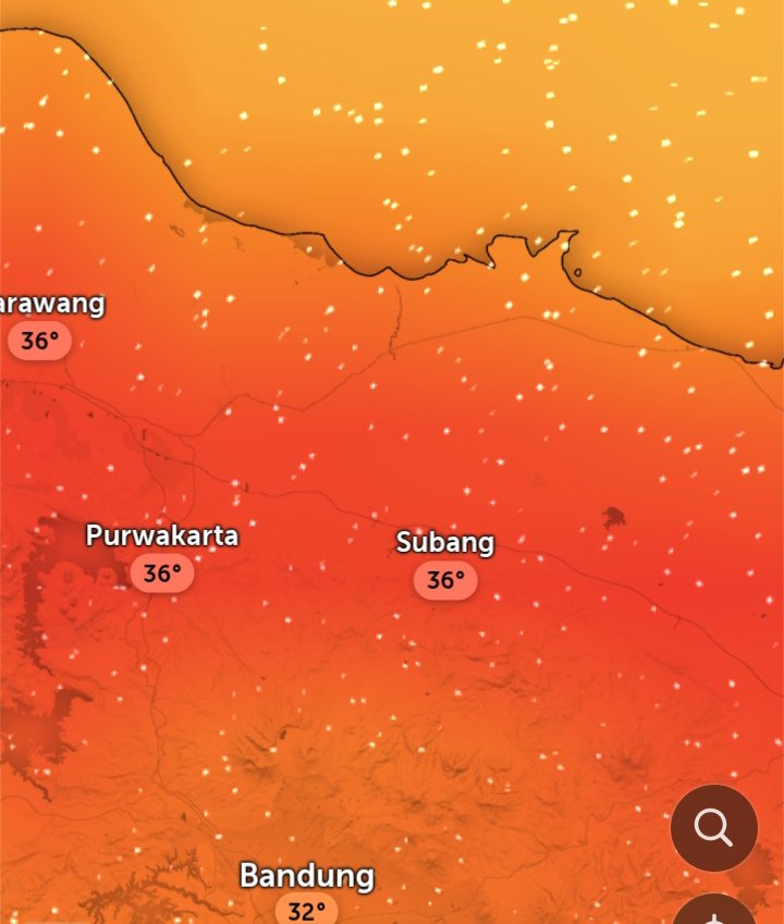 sviamaya's tweet photo. Menyala gaess 

Purwakarta 36
Karawang 36
Subang 36
Jogja 32 
Semarang 33 
Madiun 35 
Kalimantan ada yg 38 palangkaraya 

Bagaimana di tempatmu  ges panas 🔥 nggak... 
Coba nggoreng telor mateng nggak di jalan https://t.co/70MxR89rbX
