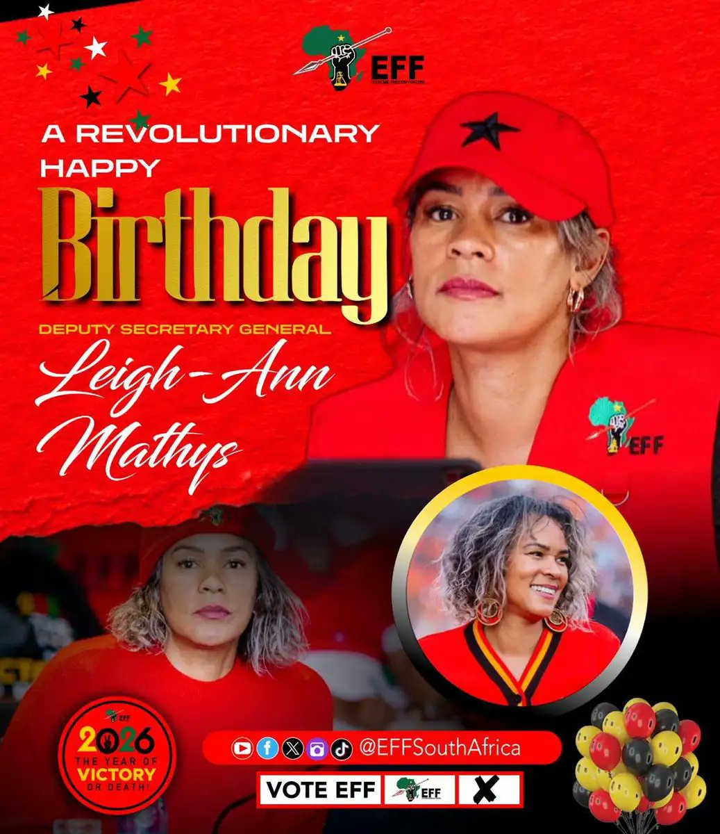 MapulaMokgosang's tweet photo. It is a special day in our SGO. Happy birthday to both SG @DlaminiMarshall and DSG @LeighMathys 🎉🎂🎊❣️ https://t.co/T1F3bTaS8C