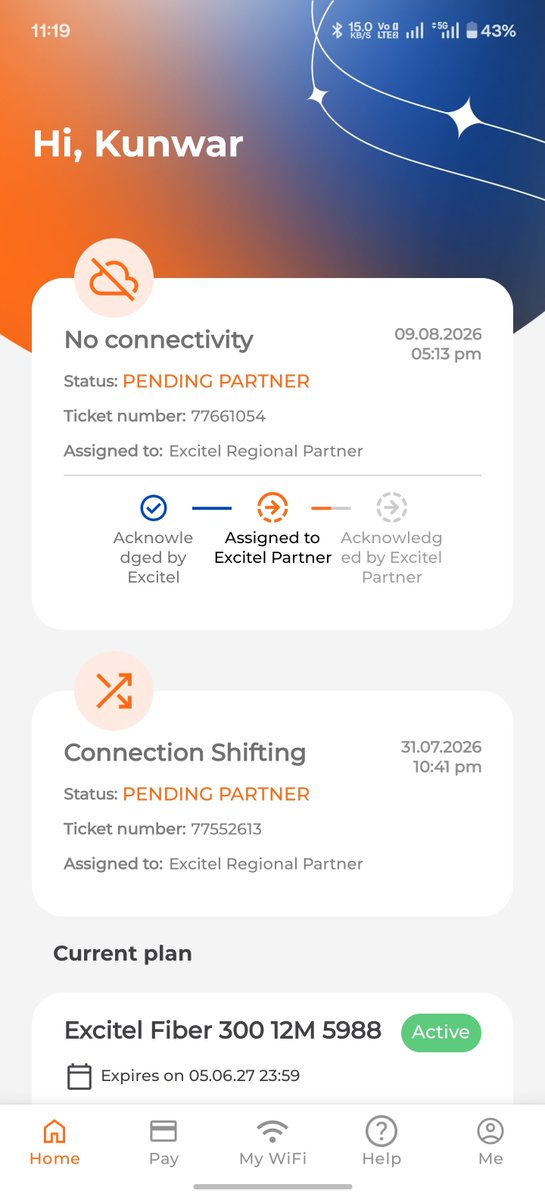 KunwarShikhar's tweet photo. @excitel_rocks I think you guys not gonna solve the issues until I file complain in consumer court. Shameless worker. Worst than government services. Just shamelessly sitting and doing nothing and when I call your ground team I get only excuses and dates. https://t.co/yIsWbbOMBT