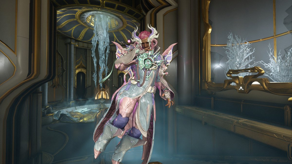 capybarasarah's tweet photo. Ice Fairy Princess Velimir🩷

#warframe #warframefashion #velimirwarframe https://t.co/QPA4Nia6Du