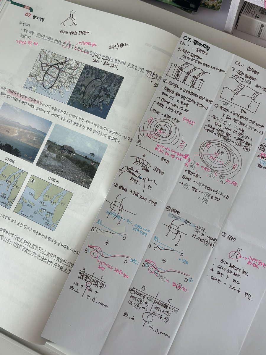 latitude_2's tweet photo. 私はただ地理を勉強している学生だったはずなのに……気づいたら画家になってたんだけど？！ 
でも、まだ第2章の半分しか終わってないのに、もう暗記に疲れちゃったの？！😭😭😭 #studytwt #地理勉強 #勉強垢 #勉強垢さんと繋がりたい #韓国人 https://t.co/g9WeNWlBZb