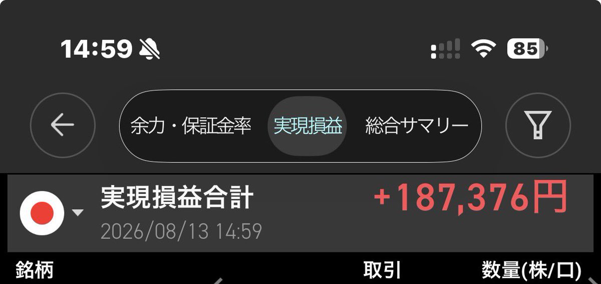 Stop_Loss_s's tweet photo. 今日のお小遣い

プラス18万円

お盆休みなのに動いてくれてありがたや https://t.co/5vj3Fr4Oeb