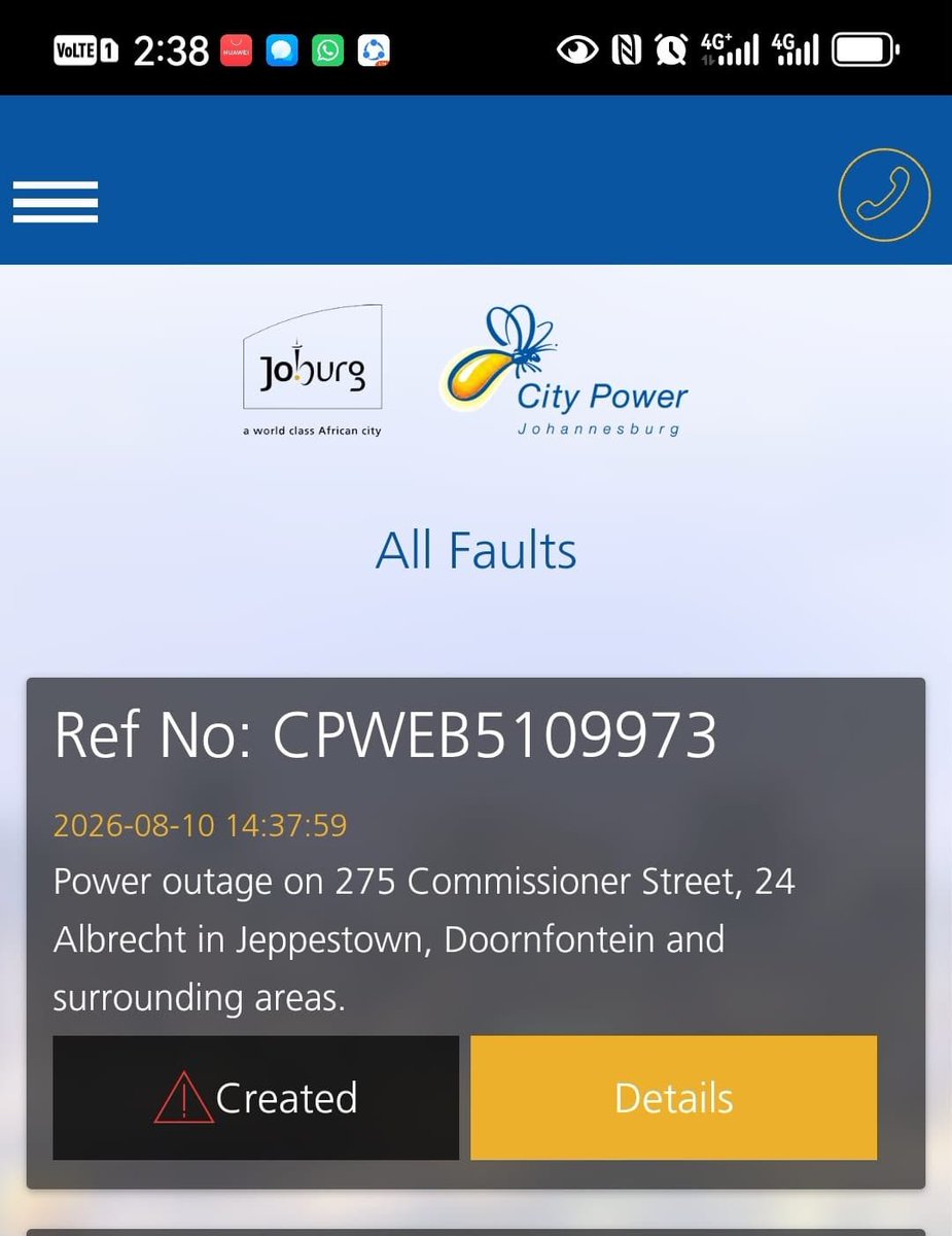 Suey_B's tweet photo. @CityPowerJhb Day 4 still no coherent message #Marshalltown #VanDerBeekStation yesterday three different messages were put out so either someone's lying or there's no real fix happening https://t.co/3gRF3za6wI