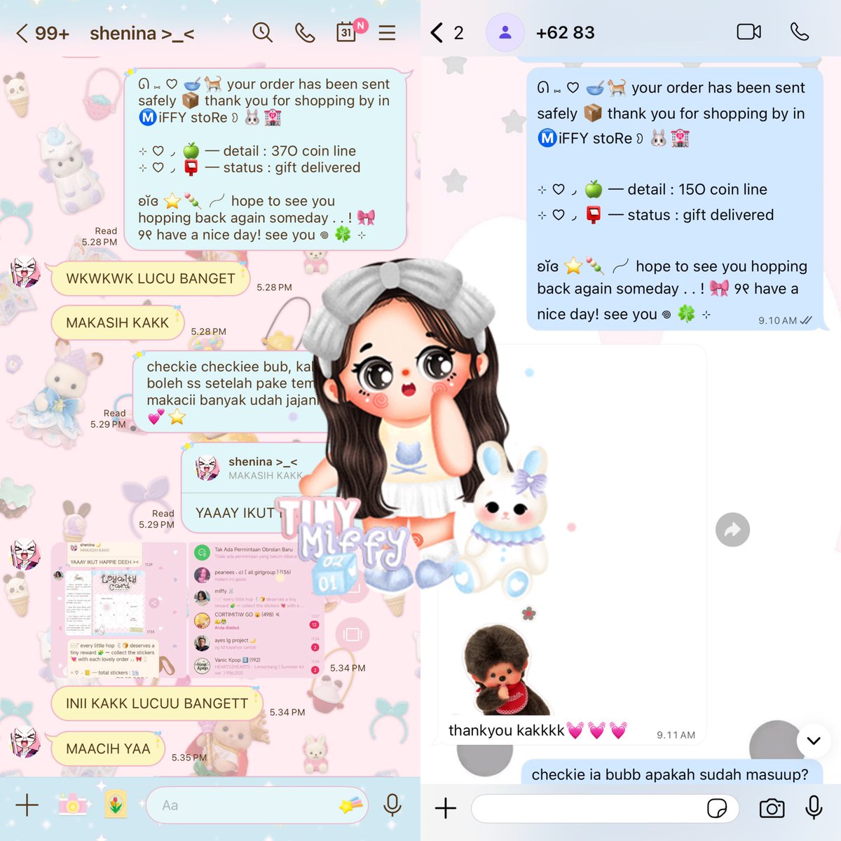 MlFFYBUNS's tweet photo. open order coin line, theme line, sticker line, emoji line____<3 ready fast process via gift under semenit 🐰🍡

⭐️) koin tema stiker line #zonauang  
🧷) contact here : https://t.co/0w2E9xEZ2N
🍨) whatsapp me : https://t.co/Cm4wlQq4i9
🥣) line me : https://t.co/RXceYbS8zE https://t.co/CJd30MIZmh