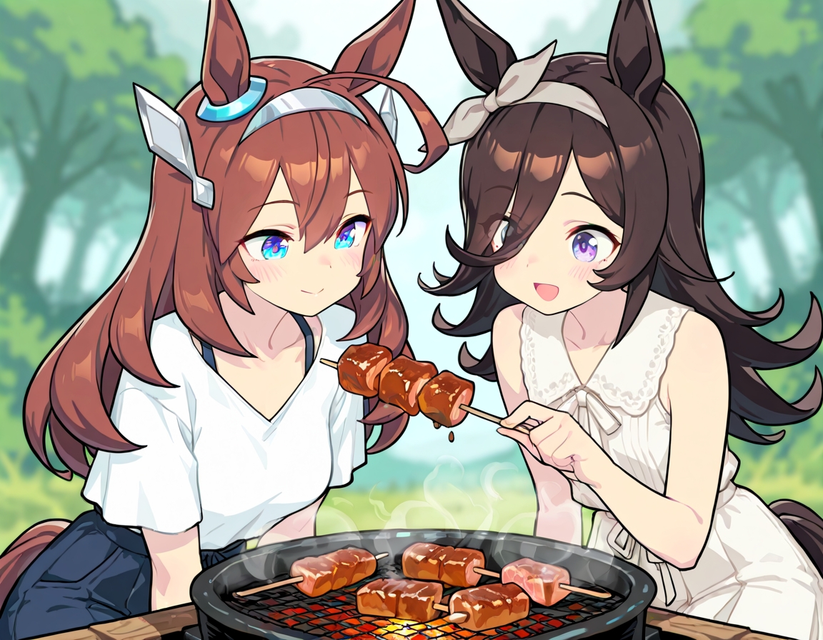 analyzerKENZEN's tweet photo. ブルボン&amp;ライス～（BBQ!BBQ! その8）#ミホノブルボン #ライスシャワー https://t.co/iAVpXbHj11
