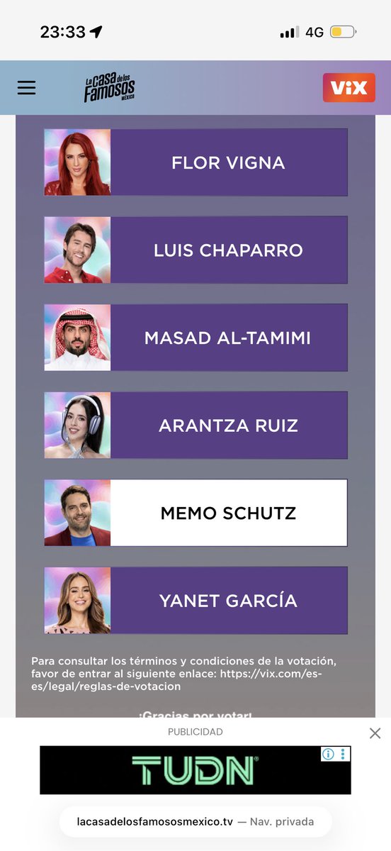 LizBarragan02's tweet photo. Le di 140 votos a Memo y 220 Yanet 🖖🏻
 #LaCasaDeLosFamososMx https://t.co/1kElgS2oBQ