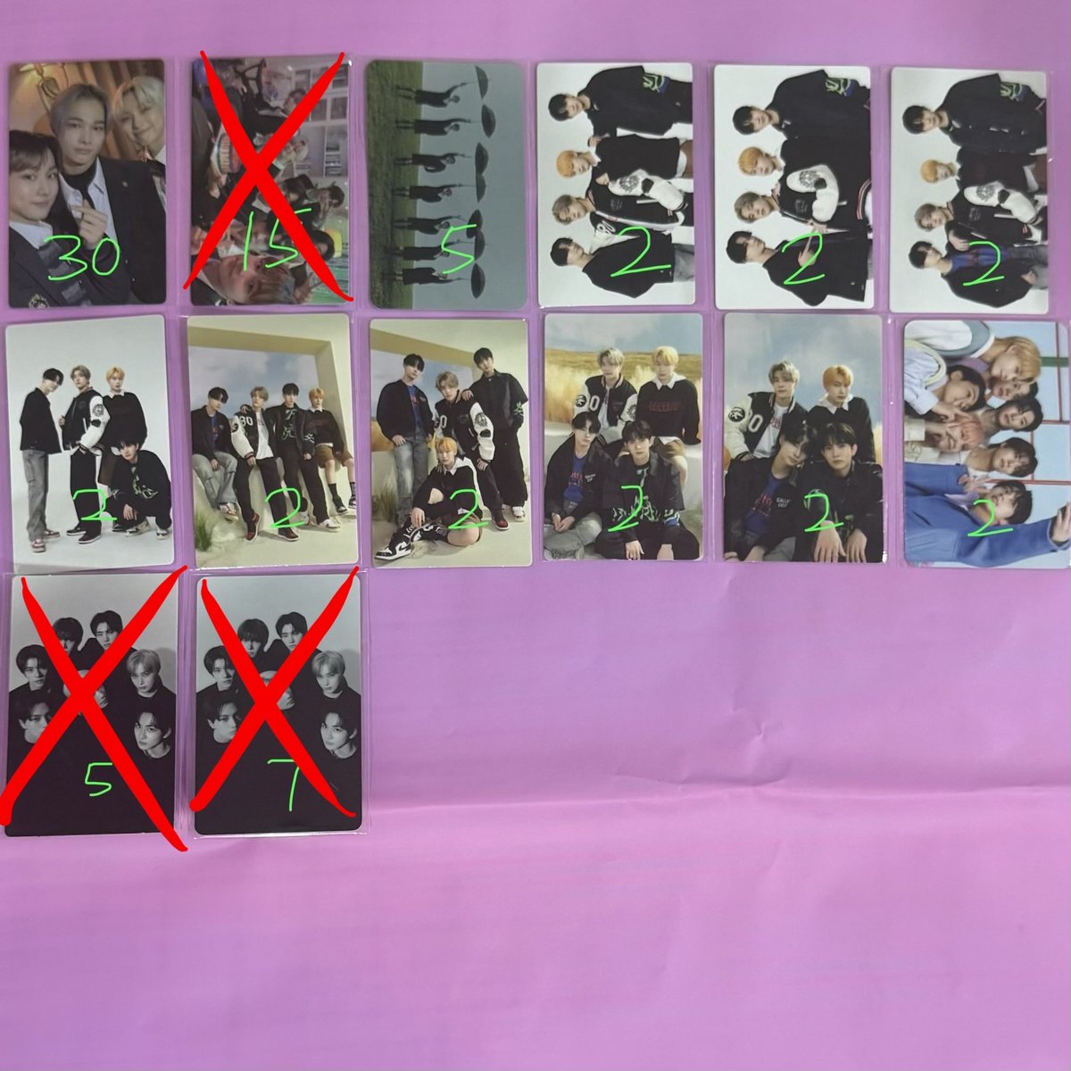heewonkr's tweet photo. WTS

enhypen photocards 

❌ = sold
* = defect 

- on hand, will post asap
- all prices in picture
- minimum purchase 2 pcs 
- dm if interested!

#pasarENHYPEN #pasarenhypenmy https://t.co/5Mp1zyzNpz