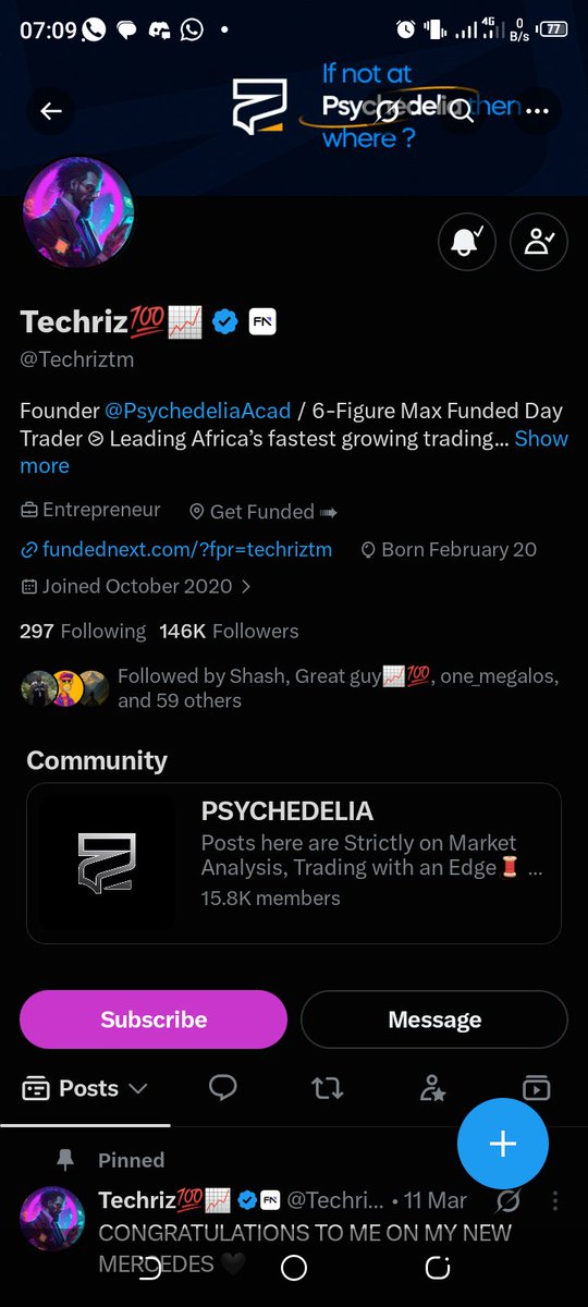 kusman001's tweet photo. @Techriztm @PsychedeliaAcad @1OnlyAce @FundedNext Done ,done https://t.co/XgokRMobVX