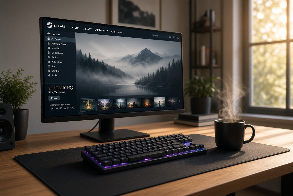 RUSHER_117's tweet photo. Good morning, Gaming &amp; Tech crew ☀️☕
Who’s already up and starting the day with the next level?
Coffee’s brewing, setup’s ready!
What are you playing today?
#Gaming #Tech #GoodMorning #PCMasterRace #XBOX https://t.co/0hj1iBC6MZ