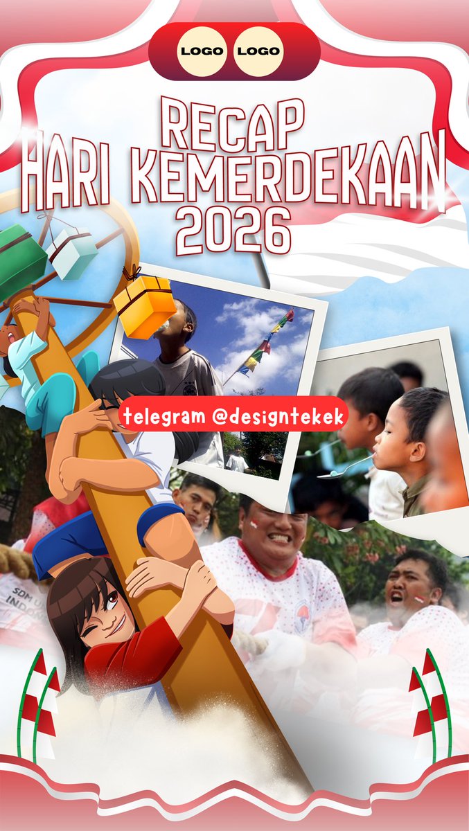 designtekek's tweet photo. recap kegiatan 17an

᪤ ˖ ׁ ☁️ #designtekek #template #canva #free
Template ini tersedia secara GRATIS. Tautan Canva dapat ditemukan di Telegram @designtekek! LINK DI BIO! https://t.co/Ph0yDVWKse