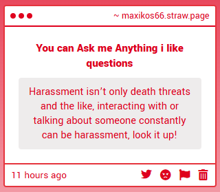 Maxikos666's tweet photo. No thank you man i do not harass raine she Started fucking ignoring me just remember ITS RAINE'S FAULT https://t.co/44Y6mgaiUh