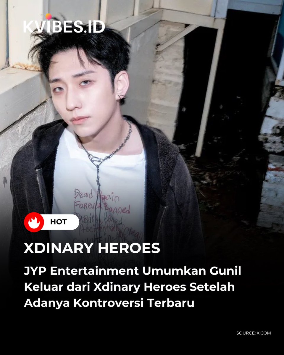 officialkvibes's tweet photo. #GUNIL resmi meninggalkan Xdinary Heroes, sebagaimana diumumkan oleh JYP Entertainment. Agensi menyampaikan bahwa keputusan tersebut diambil setelah berdiskusi dengan Gunil mengenai kontroversi yang baru-baru ini muncul dan menilai bahwa ia tidak dapat lagi melanjutkan aktivitas sebagai bagian dari grup.

Sebelumnya, seseorang yang mengaku sebagai mantan pasangan Gunil menyampaikan sejumlah tuduhan terhadap sang musisi, termasuk klaim bahwa ia pernah mengumpat kepada penggemar. Orang tersebut juga membagikan sebuah rekaman audio yang disebut berkaitan dengan tuduhan tersebut. JYP Entertainment kemudian menyampaikan keputusan terkait kelanjutan aktivitas Gunil bersama Xdinary Heroes.

____
Sc. Kpop Herald 
Kvibes - jje
#kvibes_xdinaryheroes #kvibesbreakingnews #kvjje