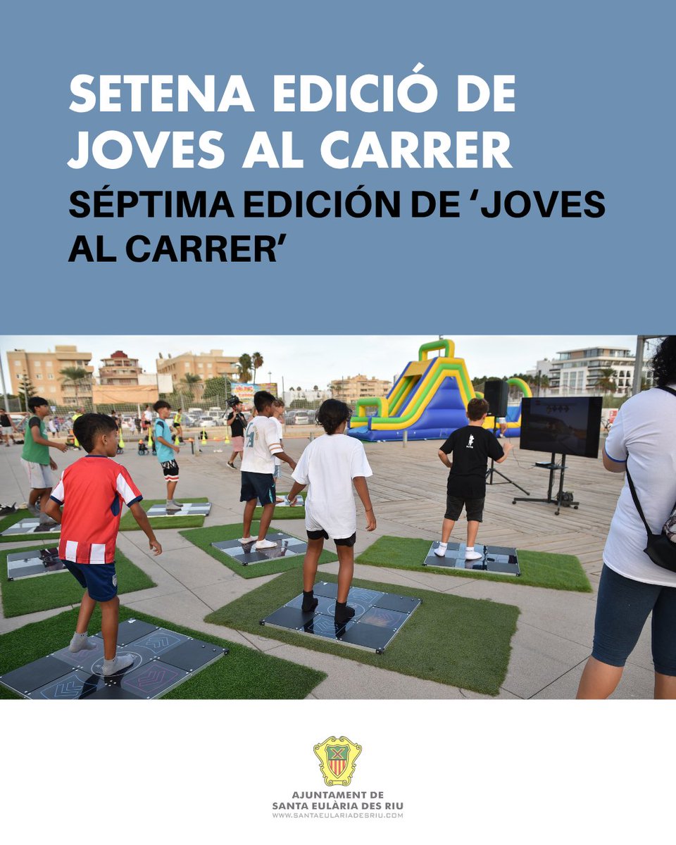 Santa_Eularia's tweet photo. 🎉 Torna Joves al Carrer!
Cinc tardes per crear, jugar i fer esport amb activitats gratuïtes per a joves d’entre 11 i 18 anys. 🏀🎨

🎉 ¡Vuelve Joves al Carrer!
Cinco tardes para crear, jugar y hacer deporte con actividades gratuitas para jóvenes de entre 11 y 18 años. 🏀🎨 https://t.co/p6tbjJ4ujQ