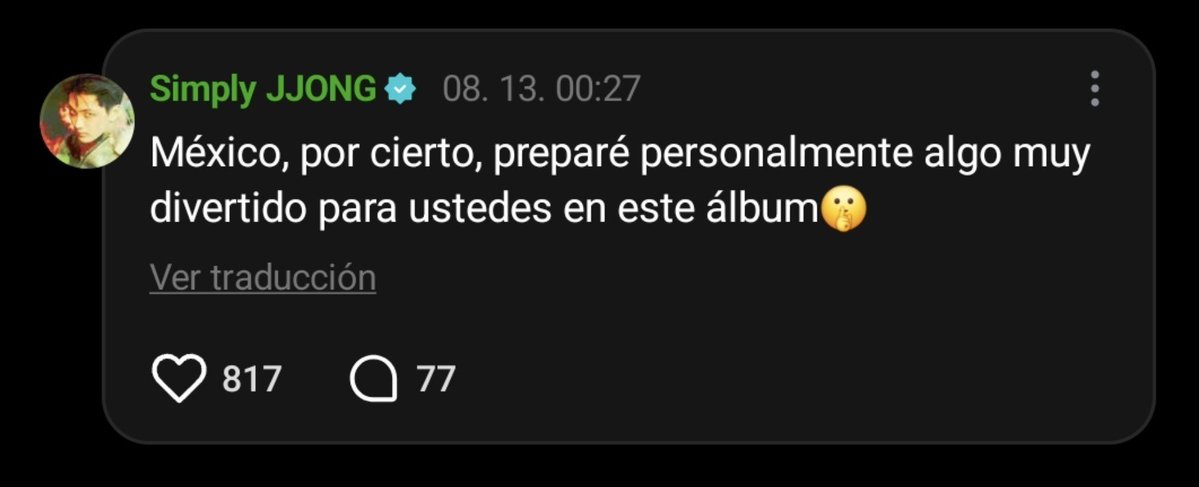 ikeusaamado's tweet photo. #JAY acaba de confesar que tiene algo preparado especial para México en este comeback (álbum) que será algo muy divertido Y LO DIJO EN ESPAÑOL https://t.co/nQaETvqLPB