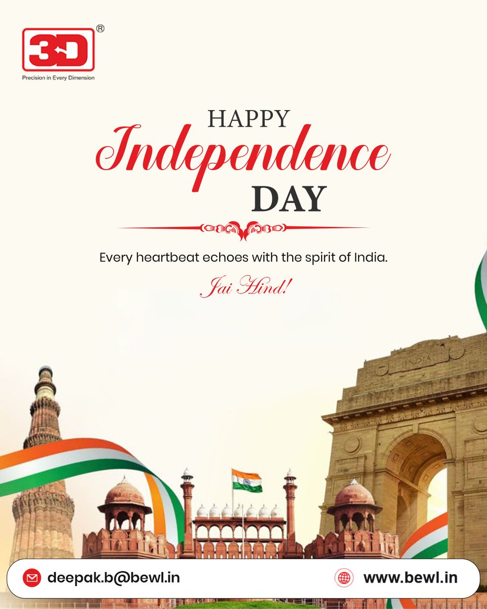 Bewl17's tweet photo. Today, we celebrate the courage, sacrifices, and dreams that made India free. Let’s honour our past and build a brighter future together.
Happy Independence Day!

#IndependenceDay #15August #HappyIndependenceDay #India #JaiHind #ProudIndian #Freedom #15August2026 https://t.co/npwVntRU2X