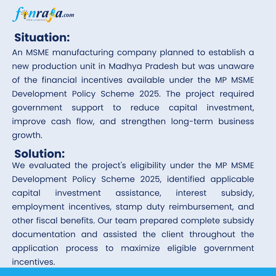 ConsultFinraja's tweet photo. MP MSME Development Policy Scheme 2025

MSME investment in Madhya Pradesh with attractive subsidies, incentives &amp; financial benefits under the MP MSME Development Policy 2025.

https://t.co/atC3XJAUVF 👇👇👇

#MPMSME #MSMEPolicy2025  #MSMEIncentives #Investment 
#Finraja https://t.co/ZtHhWZcct4