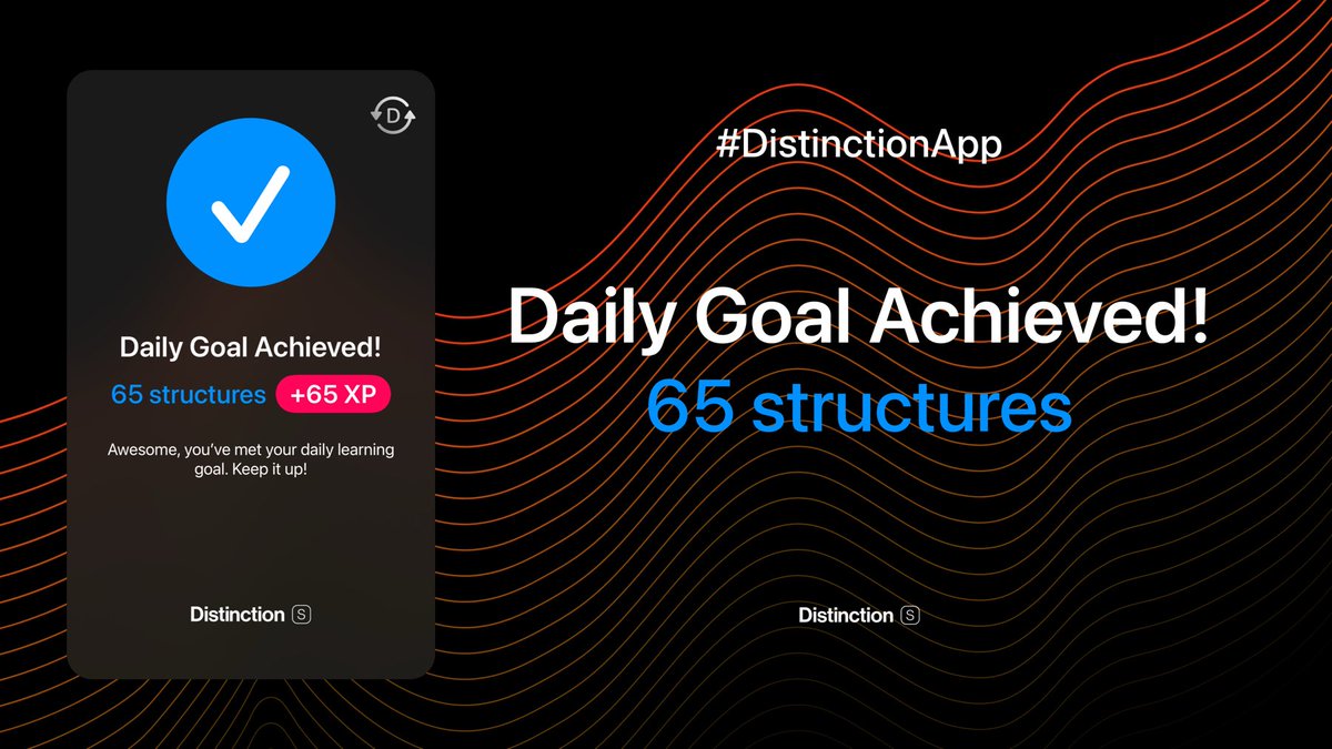 metisnow's tweet photo. Distinction チャレンジ学習報告
【1日目】
教材：Distinction Structures / アプリ
範囲：75–130, 1–9（65語 / 0.50周）
時間：34分
#英単語帳Distinctionチャレンジ #Distinction #英語学習 https://t.co/Cjn21ZwVHx