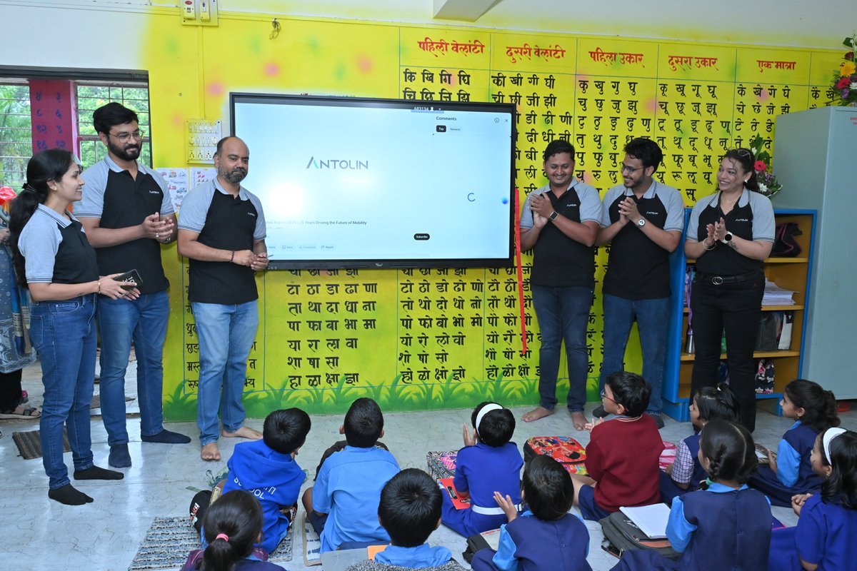 Antolin_Oficial's tweet photo. We’re helping create new opportunities through education, digital inclusion and sustainable energy in Pune, India. 🌱💻

Together with the Rotary Club of Pune University, Antolin has supported new educational facilities in two rural public schools and a community centre. https://t.co/hDIiX43huD