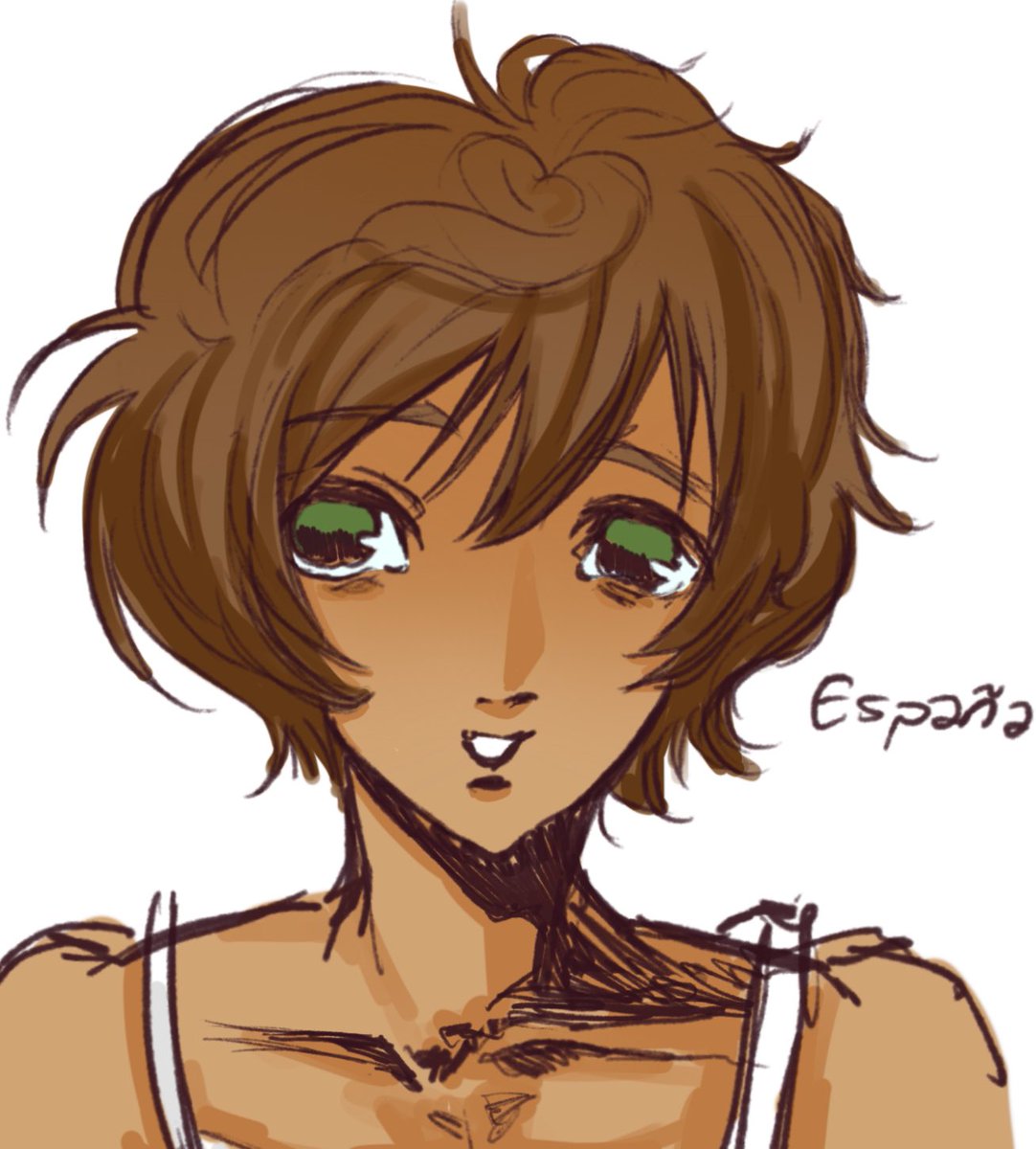 KIA_O3O's tweet photo. Coloured him #aphspain #hetalia https://t.co/nETTPxUVjM