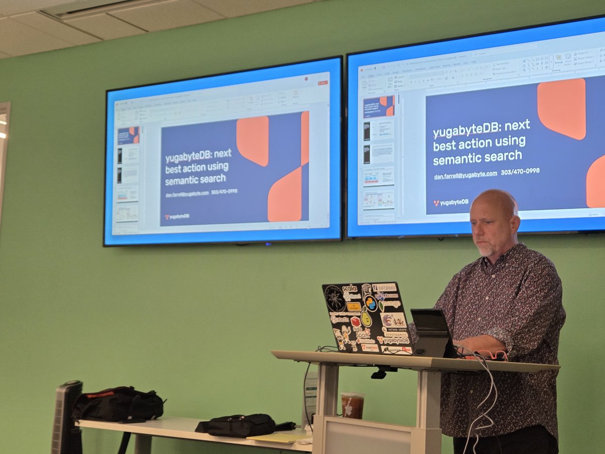PostgresWomenIn's tweet photo. DFW PostgreSQL Meetup | Plano, TX 

Kalyani M attended #DFWPostgreSQLMeetup featuring “Scaling #pgvector AI Workloads with YugabyteDB” by Daniel M. Farrell.  Thanks to the organizers for growing the #PostgreSQL community!

Find the full LinkedIn post here: https://t.co/eicG0Kg64h https://t.co/yY82uKVviq