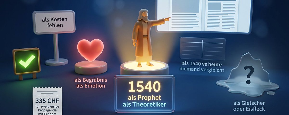 Der Prophet und das Begräbnis, die die Krise inszenieren