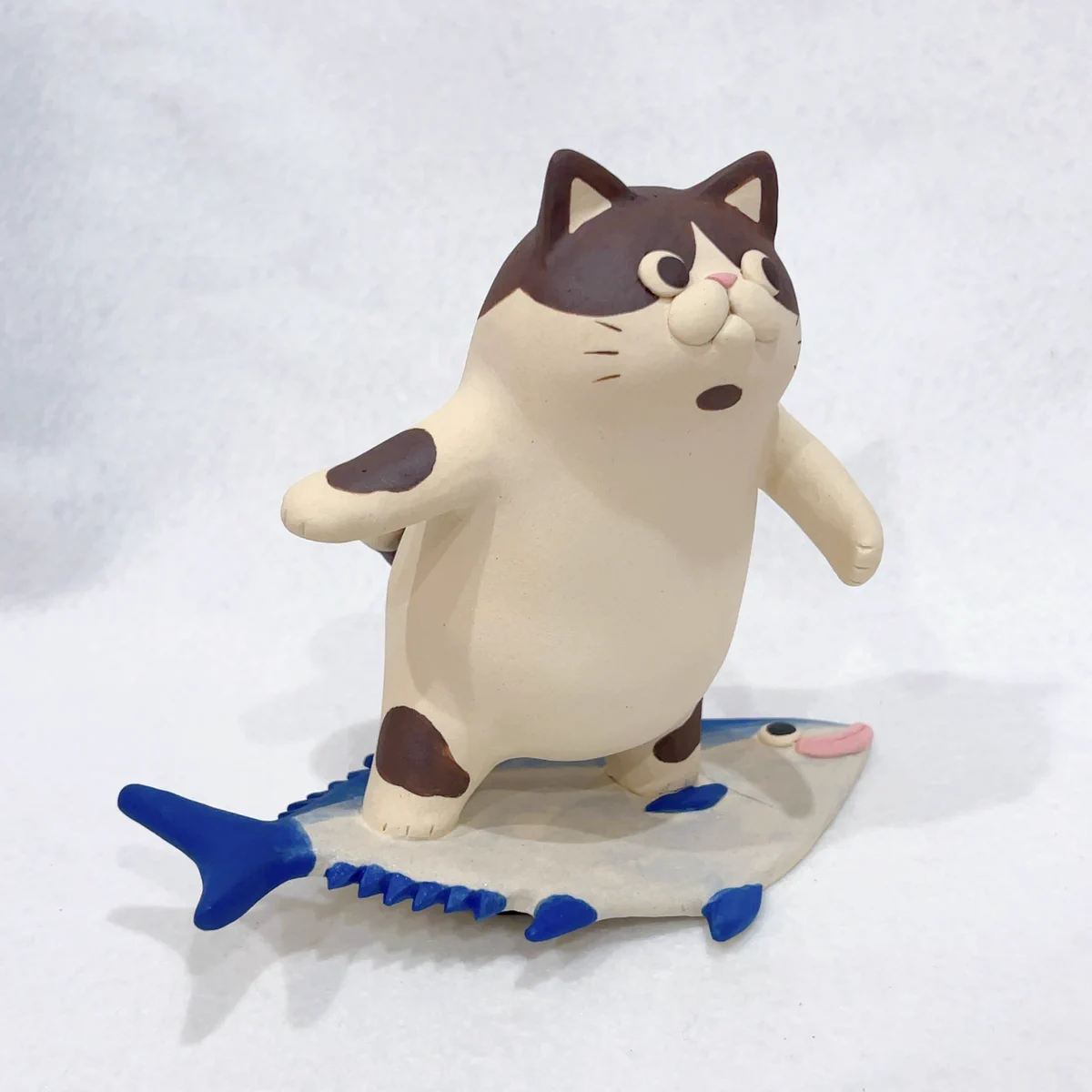 波乗り　猫さん　置物 鎌倉ねこサロン on X: 