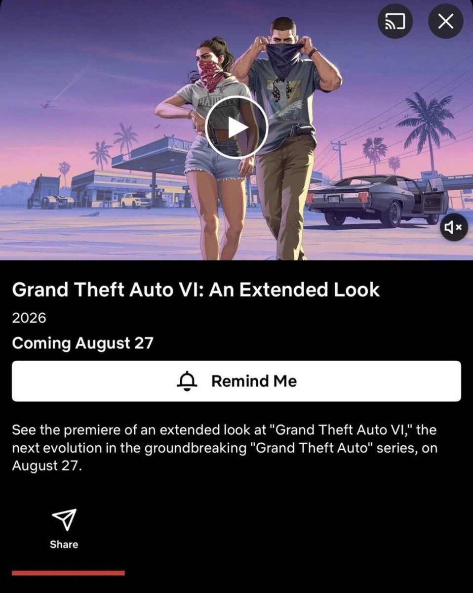 GamingZB1's tweet photo. Guys So an extended look on GTA6 will appear on Netflix look what Netflix says about taht 🤨⚡️🗞️ https://t.co/2Xke9KyUeJ
