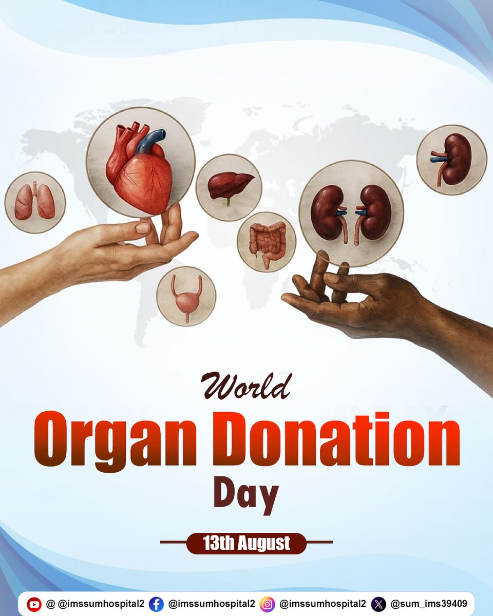 sum_ims39409's tweet photo. Observed on August 13 every year, World Organ Donation Day aims to raise awareness about the need for organ and tissue donation and honour donors and their families.
#OrganDonation #WorldOrganDonationDay #imsandsumhospital2 https://t.co/ukOdGoZLlc