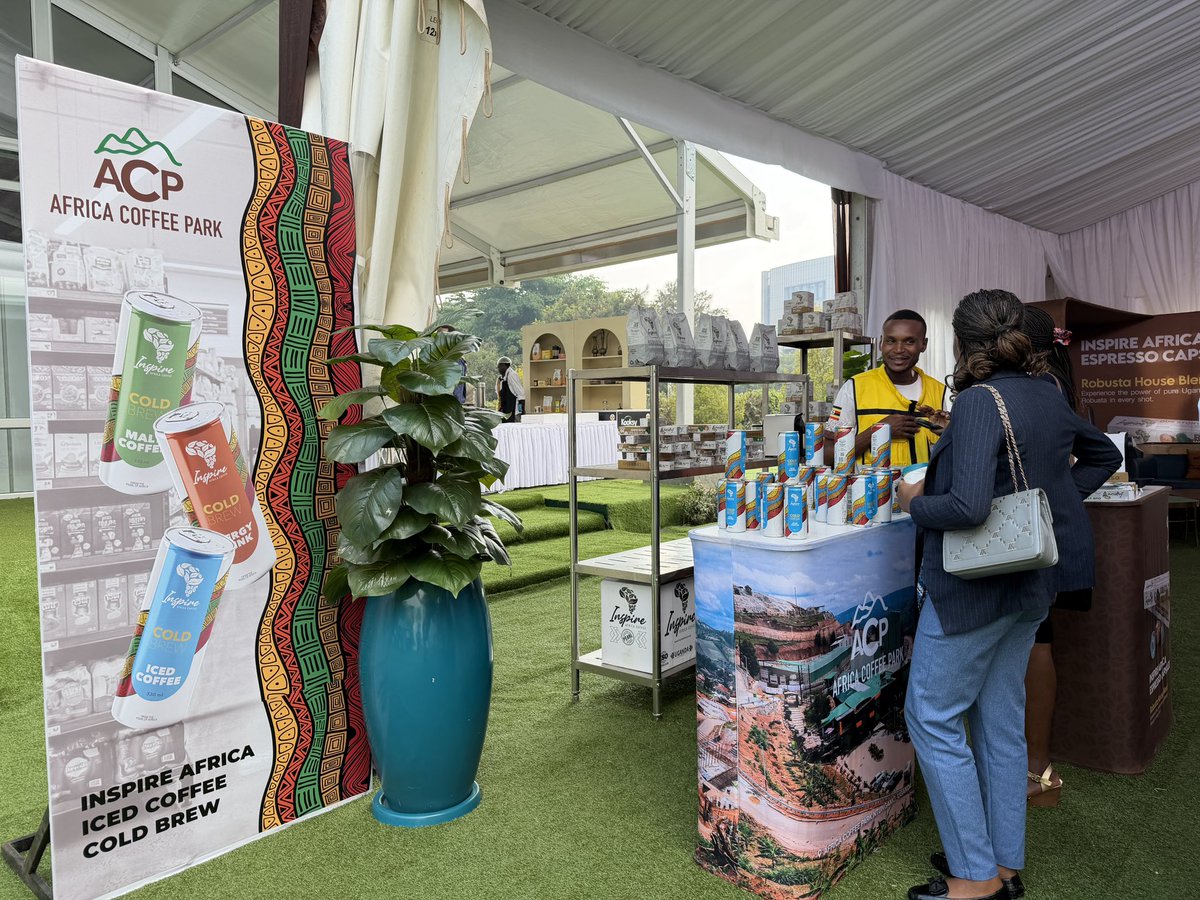 _inspireafrica's tweet photo. Our coffees are on display.

Our proudly Ugandan, value-added coffee products are taking centre stage at Serena Hotel during the coffee &amp; cocoa expo.

Pass by our stall, taste the difference, and experience Uganda Coffee first-hand.

From Uganda to the world. https://t.co/QF8xWX9E4d