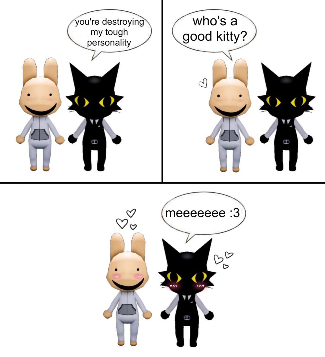 LoveSinceRan's tweet photo. 🐈‍⬛💗🐇

[ #secretintern #bulletbunny #internagent #agentintern #animalhospital  ] https://t.co/u8AuchewsP