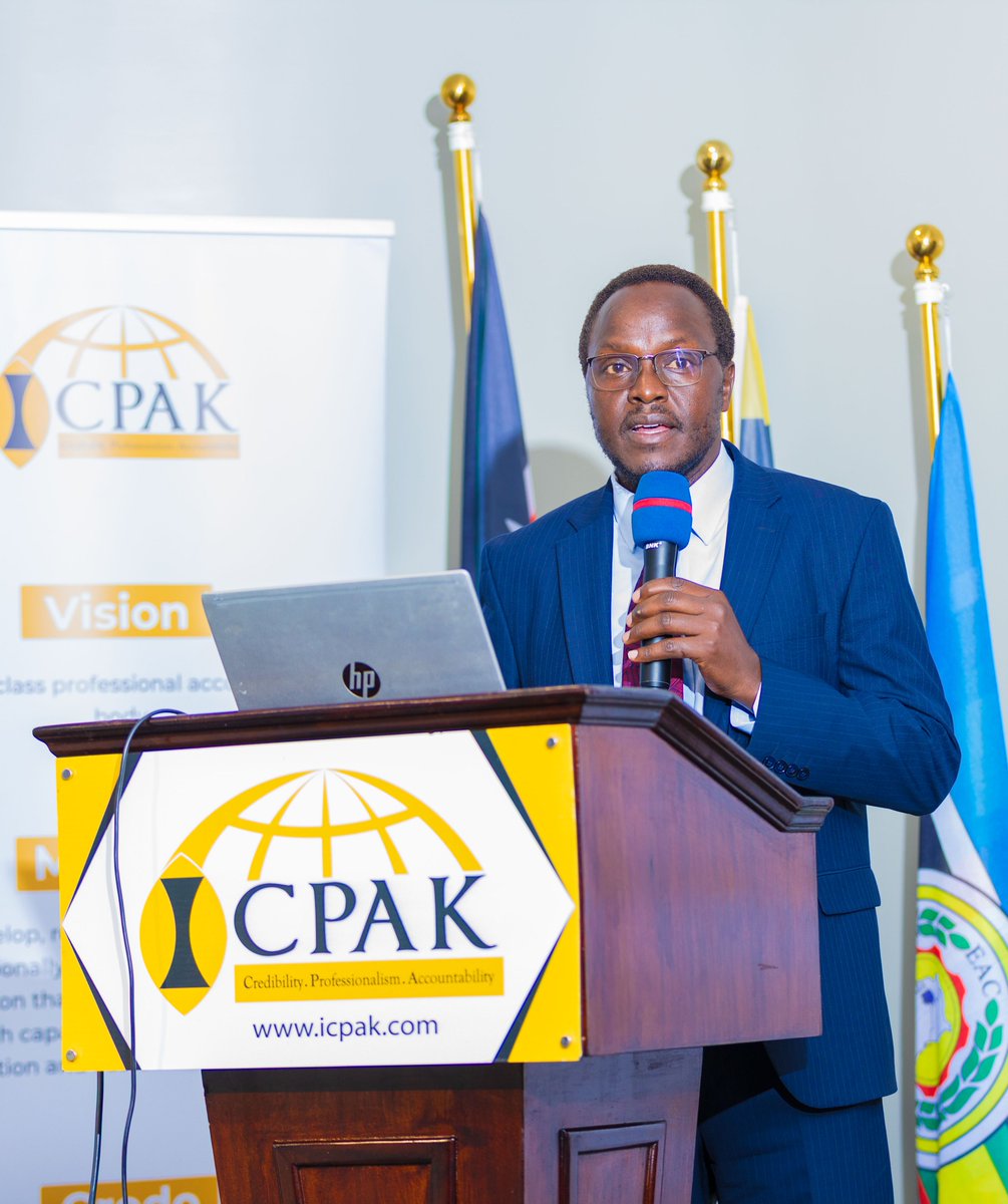 ICPAK_Kenya's tweet photo. "ICPAK has Launched the International Journal of Accounting and Finance Analytics (IJAFA) tha will provide a peer-reviewed avenue for researchers, practitioners, academics and policymakers to share knowledge and research that can shape the profession." CPA Prof. Daniel Tarus, Member, Research and Development Committee-ICPAK. #7thICPAKResearchConf. @ElizabethK38467 @LettingNicholas @HillaryOnami
@wakhisi ^CA