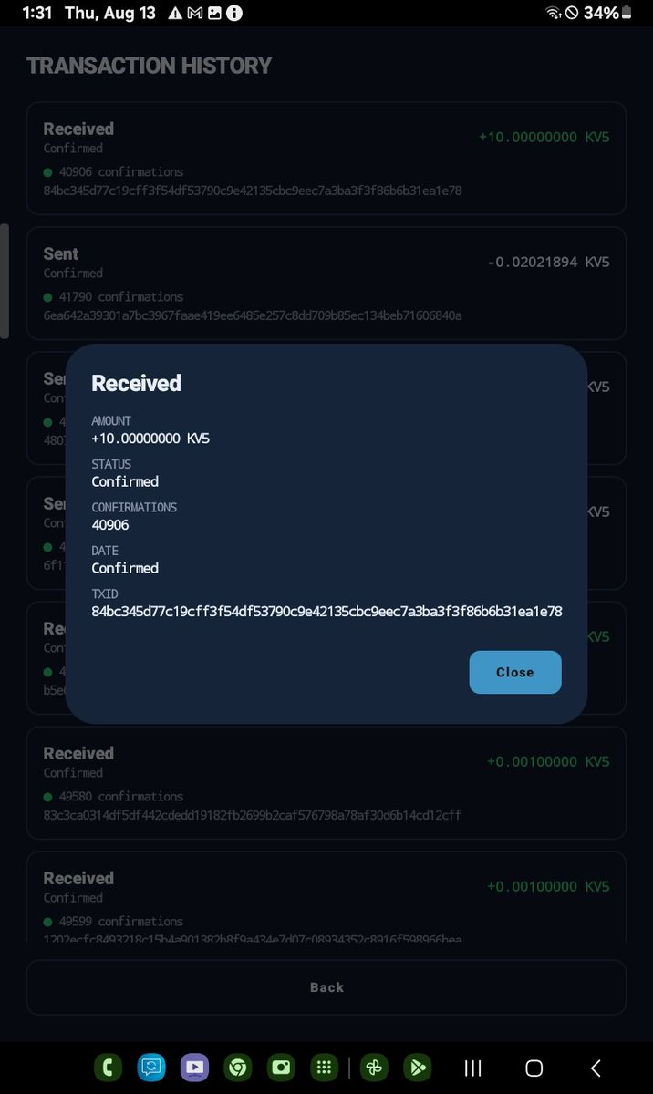Kvanta5_QR's tweet photo. KV5 Wallet is live on Android!

The first mobile wallet for a mainnet PoW chain running quantum-resistant signatures from genesis.

🔐 Non-custodial — keys generated & stored only on your device, no accounts, no servers
🛡️ ML-DSA-87 (NIST FIPS 204, Level 5) — lattice-based sigs designed to resist quantum attacks, unlike the ECDSA most chains still run
📬 Native P2QR (kvqr...) addresses
⛏️ Legacy P2SH mining-compat addresses for pools/services
🗂️ Multiple wallets, each with its own recovery phrase
🔔 Real-time payment notifications
📷 QR scan to send
🔒 Biometric/PIN/pattern required for recovery phrase + sends
🚫 No tracking, no ads, no data collection
KV5 mainnet has been live since June 1, 2026. This wallet is how you actually hold and move it.
Get it: https://t.co/c9BTP70zts