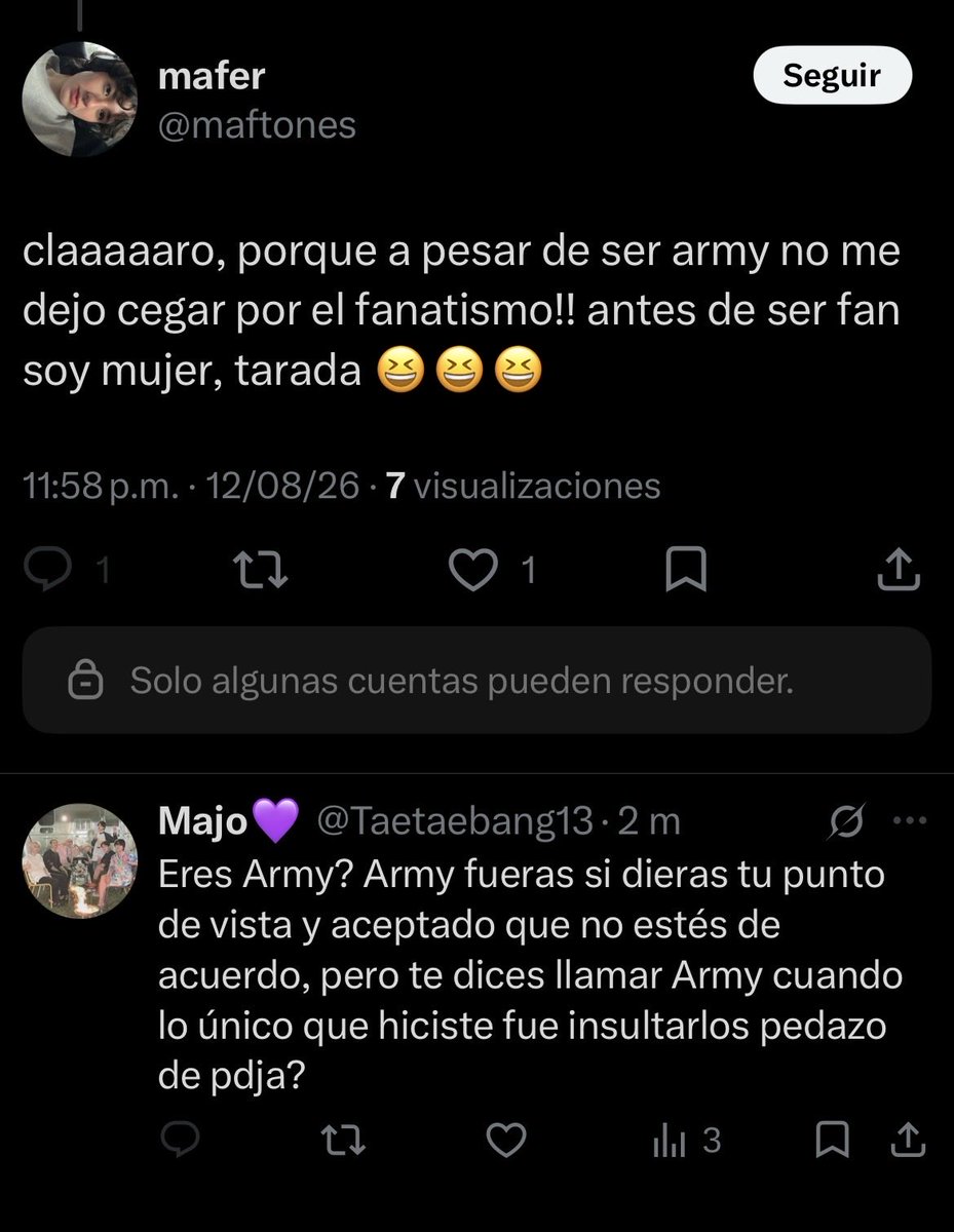 Taetaebang13's tweet photo. @i7dlu Y pensar que existen este tipo de personas dentro del fandom…. https://t.co/upVgqqTrv3