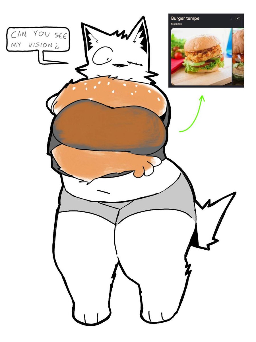 LabiLabirhin's tweet photo. Aku gak tau burger tempe itu ada di dunia sampe hari ini https://t.co/pAIxnhr5rh