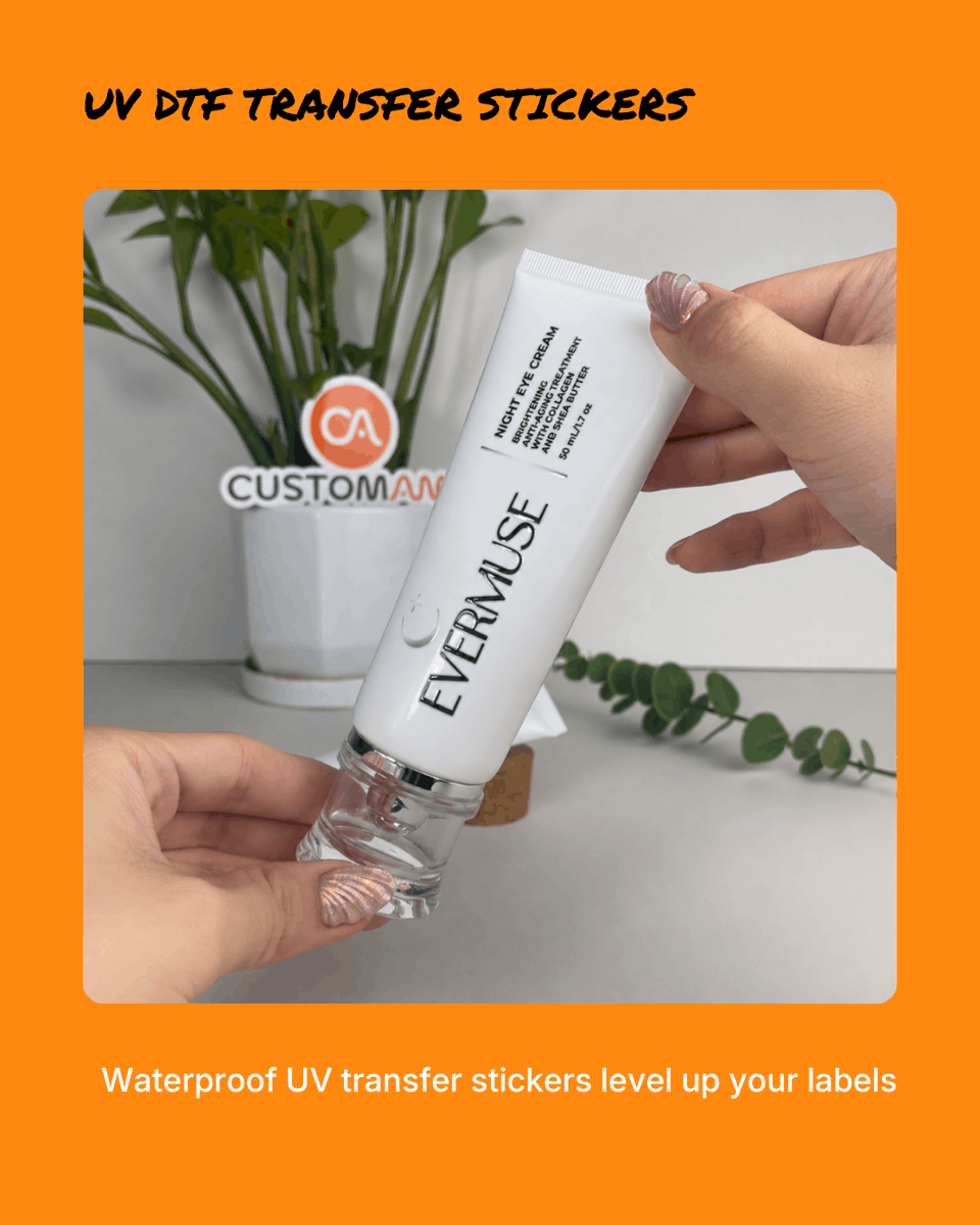 CustomAny_com's tweet photo. Waterproof UV transfer stickers, custom shaped product labels, tamper evident seals — we've got them all!

#customlabels #customstickers #custompackaging #tamperevidentseals #customany https://t.co/Yb4mTrEfjK