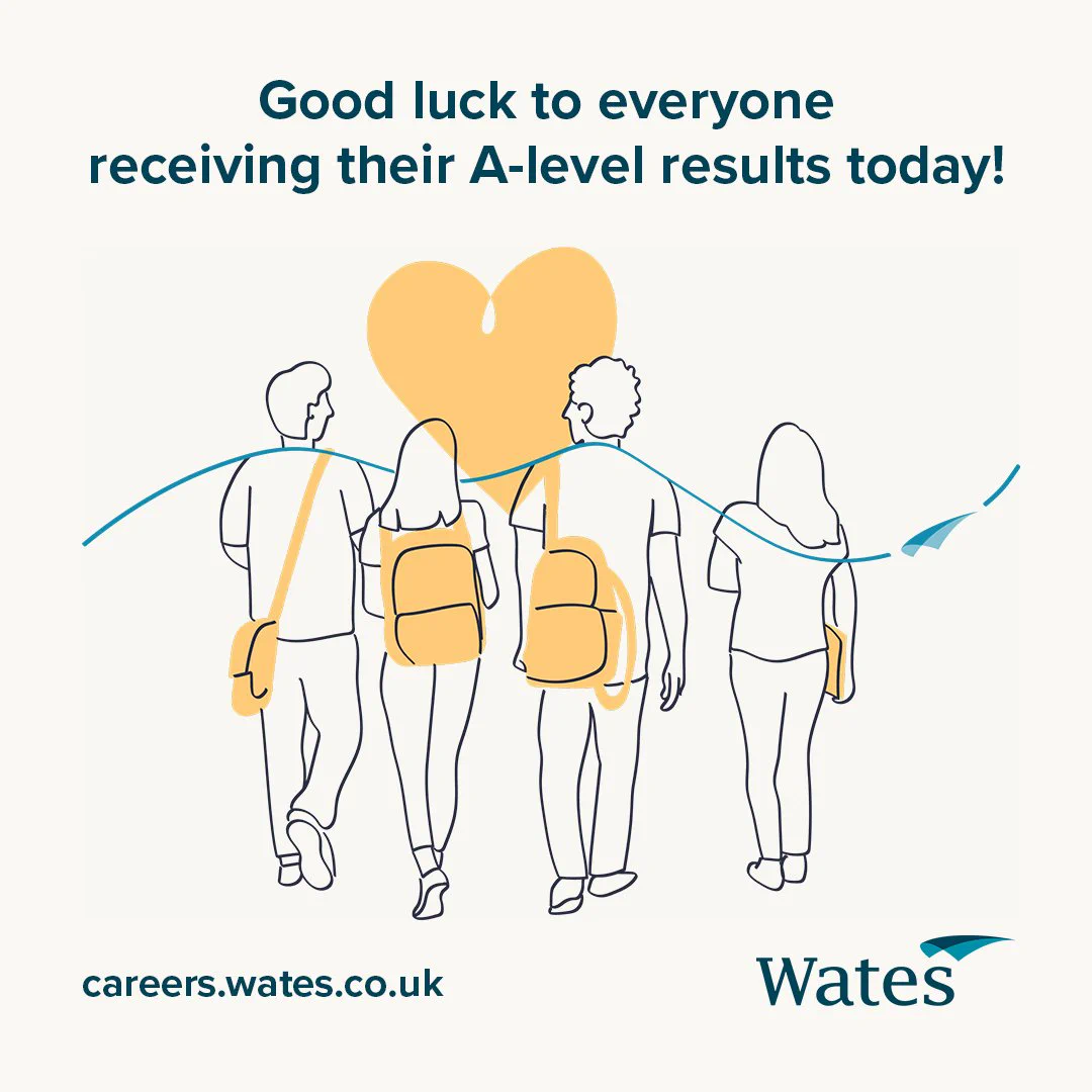 Good luck - A-Level results