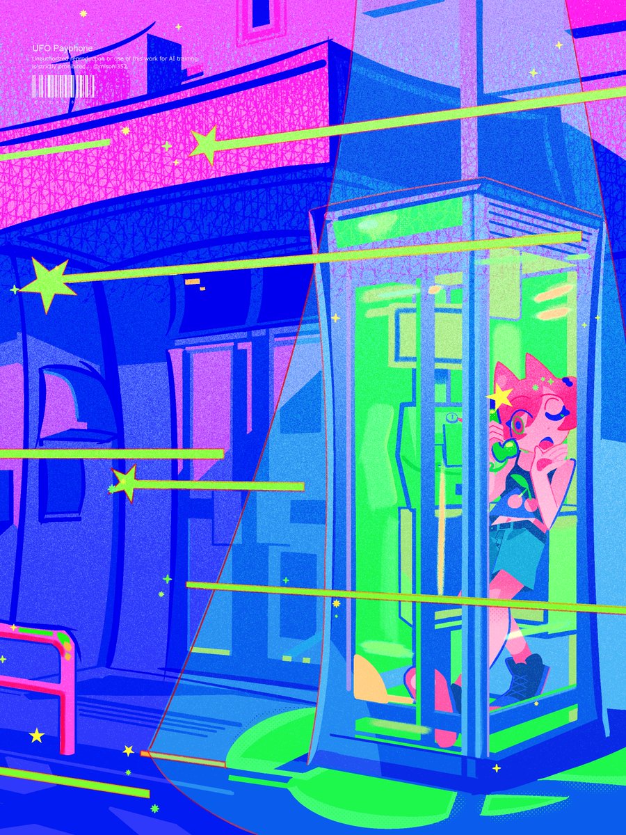 misoni352's tweet photo. #一次創作祭り夏の陣2026
フラットでビビットな絵を描いています！🍉 https://t.co/Vyp1TbIVul