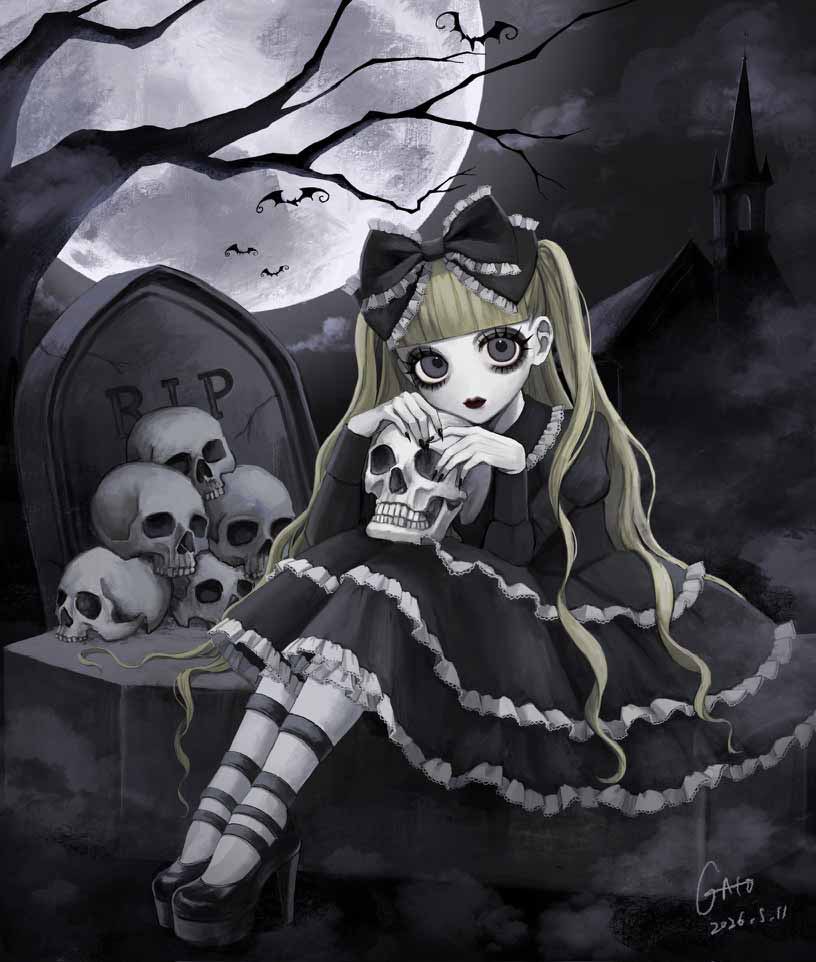 gatou___illust's tweet photo. #一次創作祭り夏の陣2026

𝐆𝐨𝐭𝐡𝐢𝐜な世界と骸骨が好きです💀💀🦴🦴🖤🖤 https://t.co/oh3hTSICvO